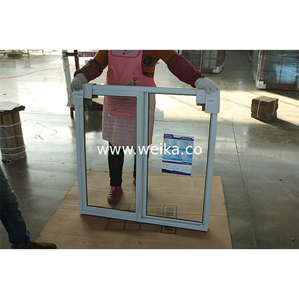 Приемная площадка UPVC Сдвижное окно с замороженным стеклом Конфиденциальность Дешевая замена UPVC Сдвижное окно для ремонта дома