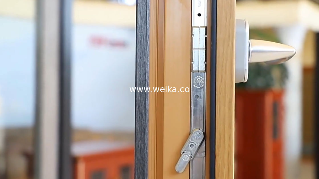 Кассемент урагана открываемый наклон и поворот UPVC окна виниловый цвет