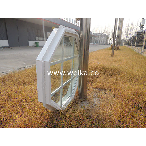 UPVC виниловый восьмиугольник с фиксированным стеклянным окном 75 мм