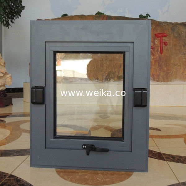 Алюминиевый цвет Средний поворотный хоппер Окна UPVC рамочная крыша