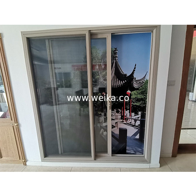 5.5 дюймовые UPVC Сдвижные окна и двери Внутреннее закаленное стекло UPVC Двери