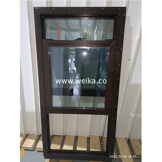 Крессент-замок сверху фиксированный ремень одноподвесные окна UPVC Нижняя панель Low-E Glass