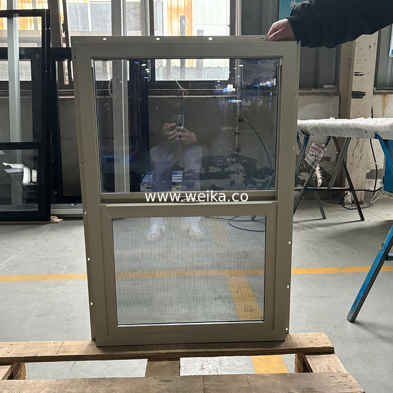 Прочное оборудование и экструзионные профили Энергия UPVC Виниловые одноподвесные окна для жилых домов
