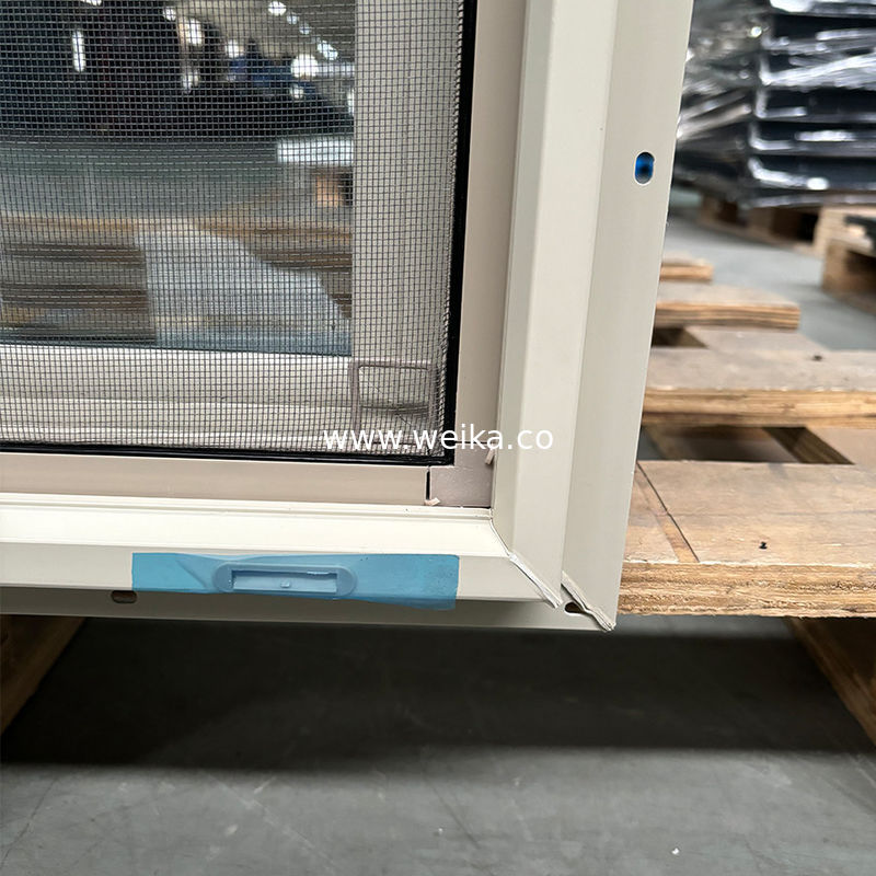Установленный размер UPVC одноподвешенное окно с материалом PVC 1,4 мм-1,8 мм толщины