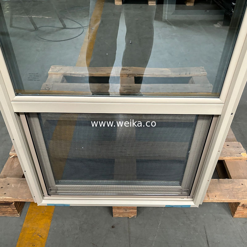Установленный размер UPVC одноподвешенное окно с материалом PVC 1,4 мм-1,8 мм толщины