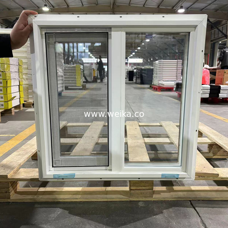 Сдвижные окна из UPVC, изготовленные на заказ, деревянные зерна/белые, двуцветные, настраиваемые цвета и размеры, встроенный экран, производитель OEM