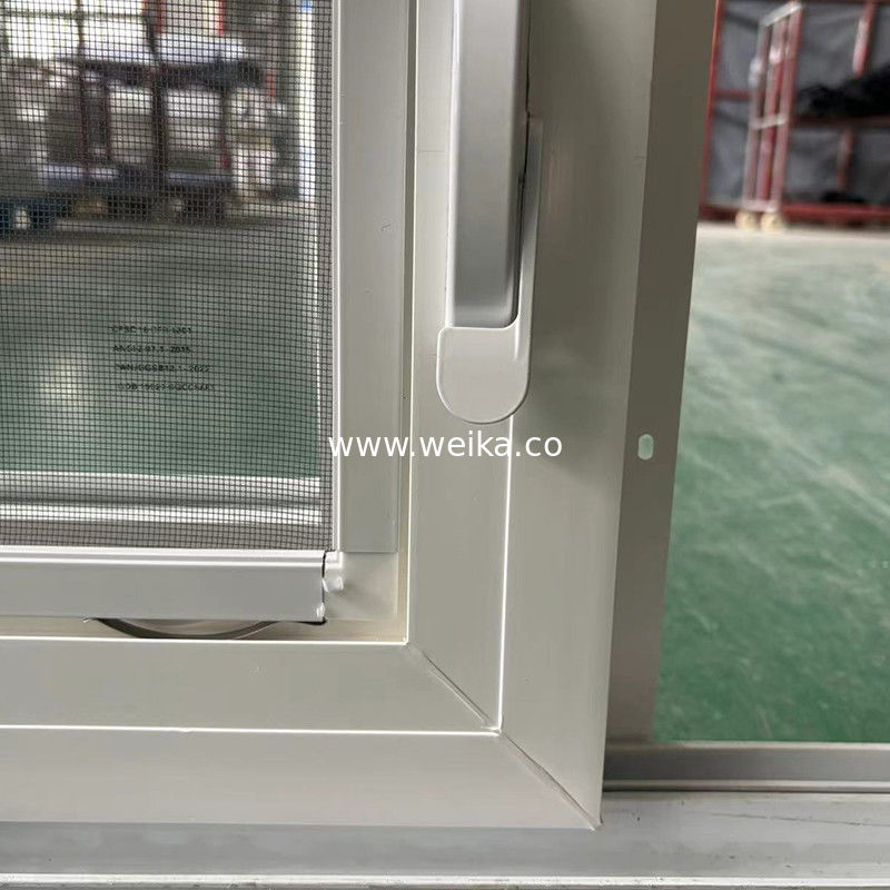 Арктический уровень UPVC ручной коленчатый верхний висячий тень окна штормоустойчивая вентиляция и AI-готовый контроль