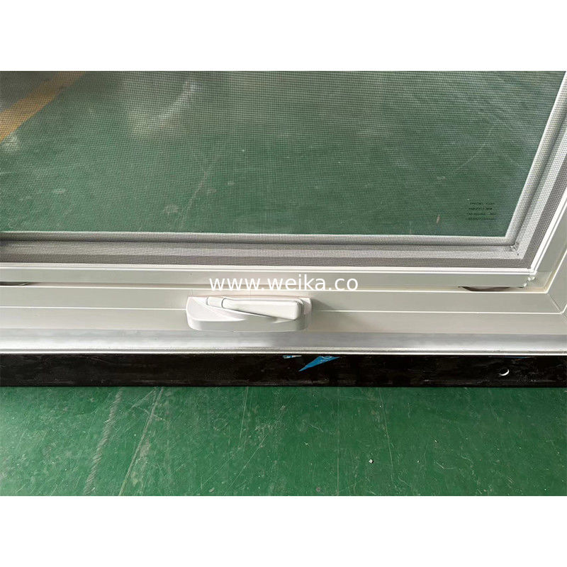Арктический уровень UPVC ручной коленчатый верхний висячий тень окна штормоустойчивая вентиляция и AI-готовый контроль