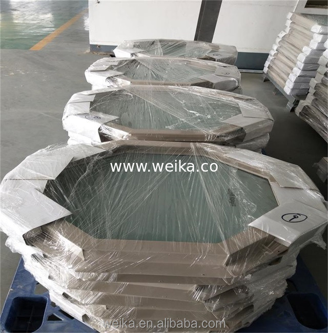 Окно из ПВХ с порошковым покрытием, с одинарной подвеской, для вертикального открывания и низким энергопотреблением