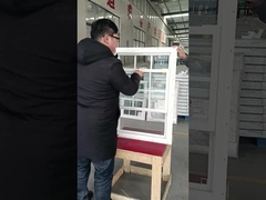 Одиночное повешенное белое окно PVC UPVC винила