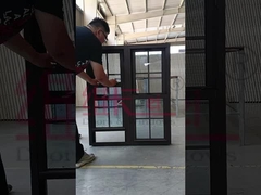 Двойное алюминиевое подвешенное окно вертикальное скольжение дома близнецов