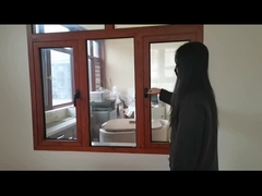 Алюминиевый двойной подвижной интерьер кальцевая окна дверь дерево смотреть