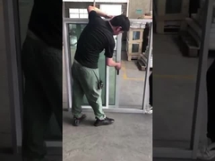 Естественный цвет Стрижка Алюминиевая Сдвижная Окно И Дверь Прикосновение Замок