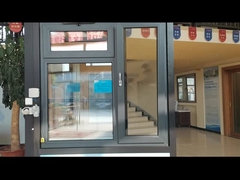 Настраиваемый антрацитовый ремень наклоняется и поворачивается UPVC окно закаленное двойное стекло