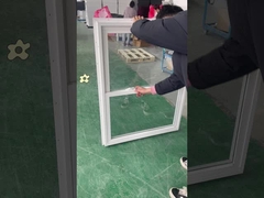 78-я серия Upvc Double Hang Window 3,0 дюймовая рама в американском стиле