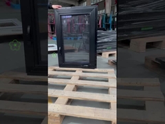 Точная инженерия UPVC виниловый черный винтовый окно ручной оболочки Америка окна