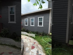 WEIKA 82 УПВК одноподвесные окна, установленные в солнечной хижине